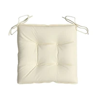 Chair Cushions 2 pcs Cream White 19.7"x19.7"x2.8" Oxford Fabric