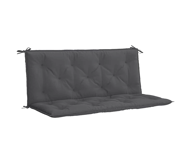 Garden Bench Cushion Anthracite 47.2"x(19.7"+19.7")x2.8" Oxford Fabric