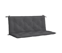 Garden Bench Cushion Anthracite 47.2"x(19.7"+19.7")x2.8" Oxford Fabric