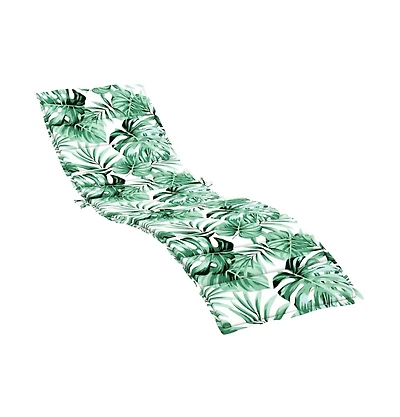 Sun Lounger Cushion Leaf Pattern Oxford Fabric