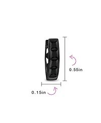 Bling Jewelry Invisible Cut Channel Set Cz Hoop Earrings Black White Huggie Kpop Silver