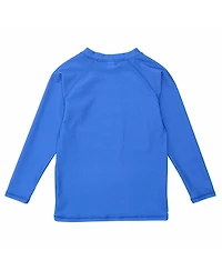 Snapper Rock Little Boys Azure Blue Sustainable Ls Rash Top