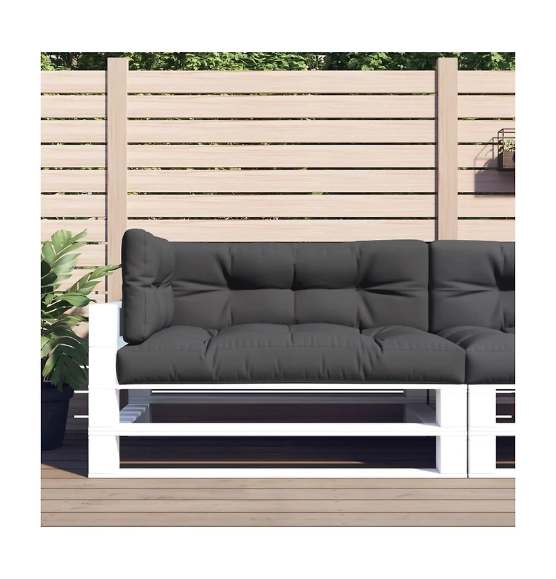 Pallet Cushions 3 pcs Anthracite Fabric