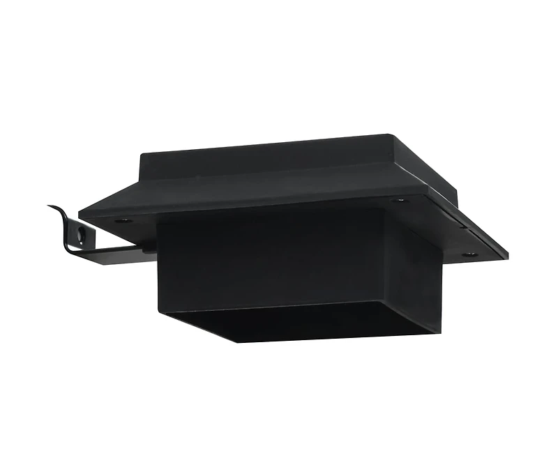 Outdoor Solar Lamps 6 pcs Led Square 4.7" Black
