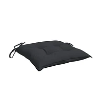 Chair Cushions 2 pcs Black 19.7"x19.7"x2.8" Oxford Fabric