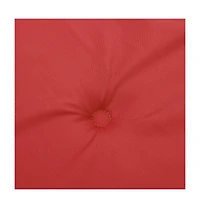 vidaXL Highback Chair Cushions 4 pcs Red Oxford Fabric