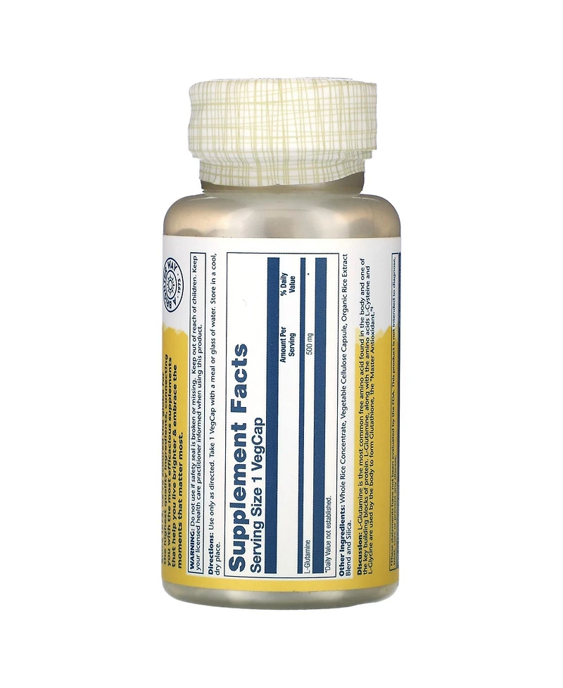 Solaray L-Glutamine 500 mg