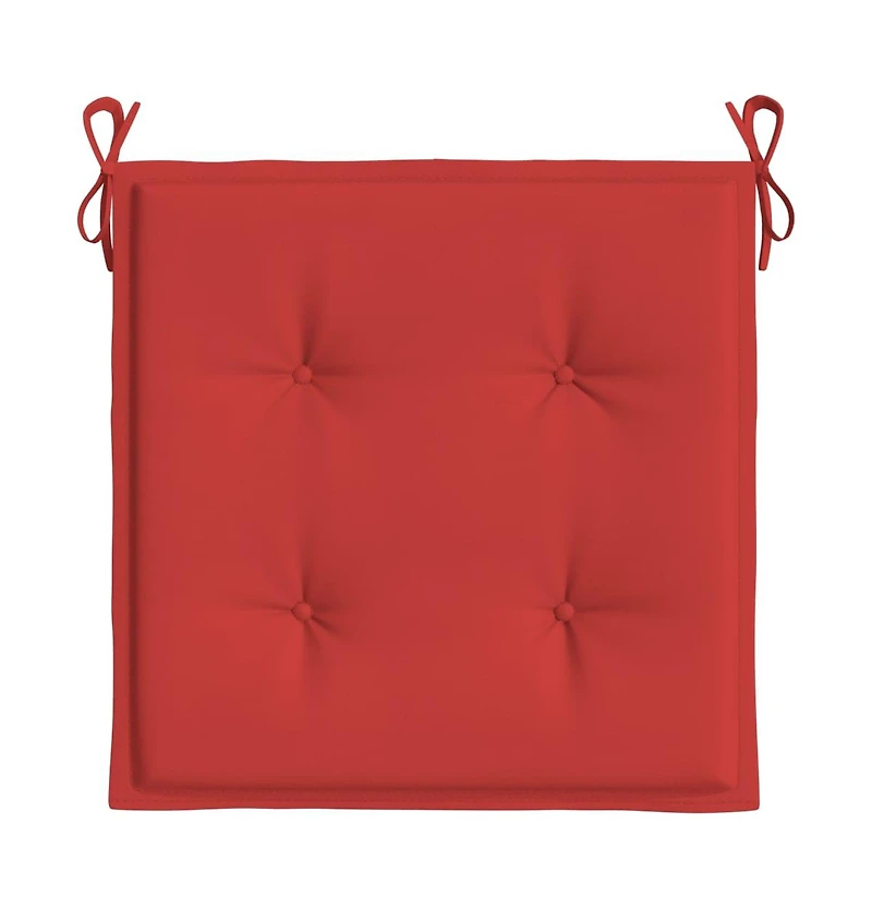 Garden Chair Cushions 4 pcs Red 19.7"x19.7"x1.6" Oxford Fabric