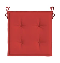 Garden Chair Cushions 4 pcs Red 19.7"x19.7"x1.6" Oxford Fabric