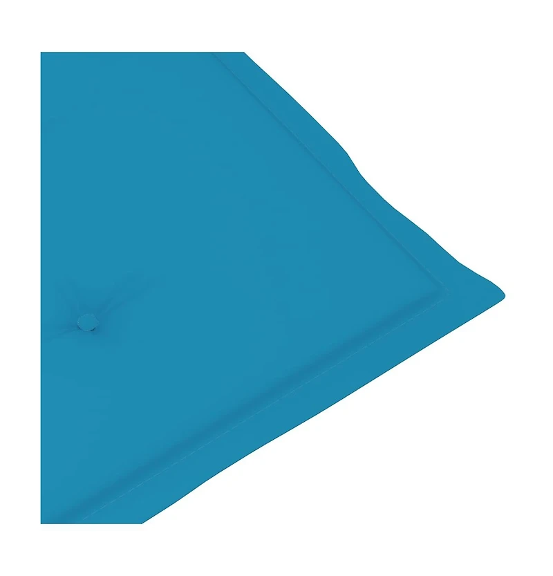 Deck Chair Cushion Blue (29.5"+41.3")x19.7"x1.6"