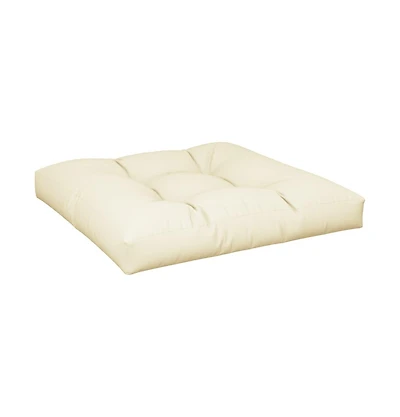 vidaXL Pallet Cushion Cream 27.6"x27.6"x4.7" Fabric