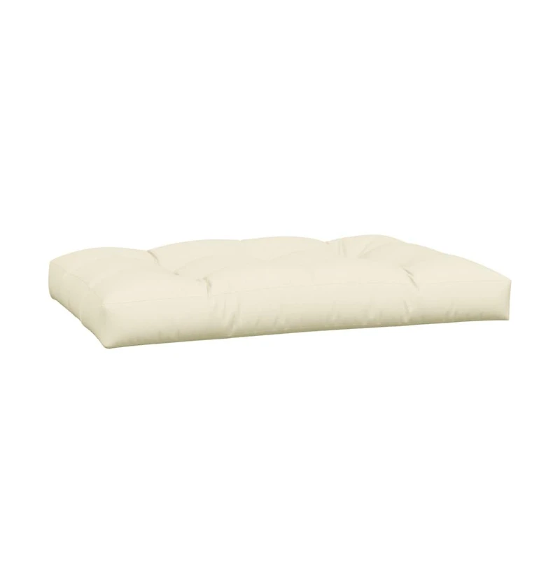vidaXL Pallet Cushions 5 pcs Cream Fabric