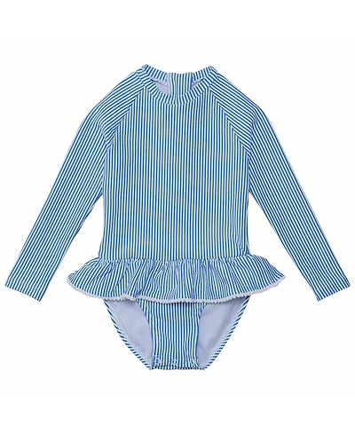 Snapper Rock Little Girls Parisian Summer Ls Skirt Surf Suit