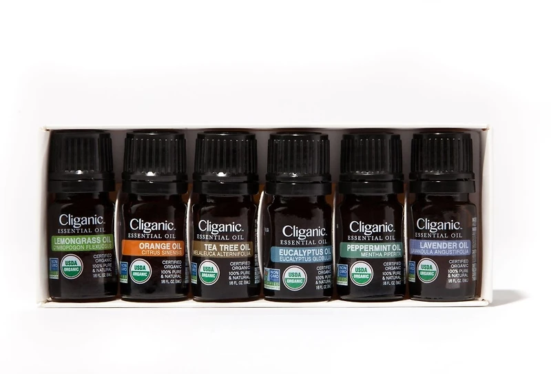 Cliganic Organic Aromatherapy Set (Top 6)