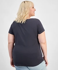Aveto Trendy Plus Scoop-Neck T-Shirt