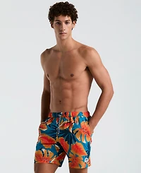 Original Penguin Men's Tropical Leaf Swim Shorts