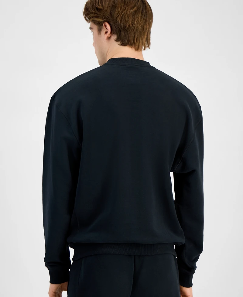 Boss by Hugo Boss Men's David Relaxed-Fit Logo Embroidered Pajama Sweatshirt