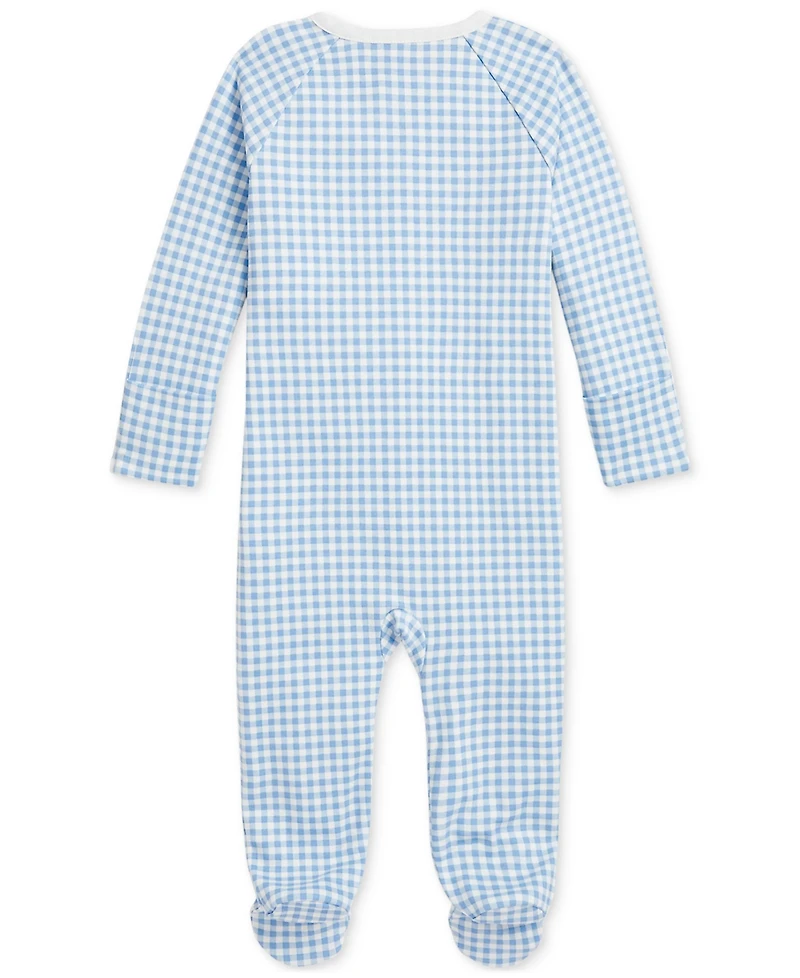 Polo Ralph Lauren Baby Boys Cotton Gingham Footed Coverall