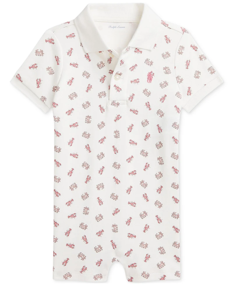 Polo Ralph Lauren Baby Boys Printed Cotton Shortall