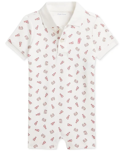 Polo Ralph Lauren Baby Boys Printed Cotton Shortall