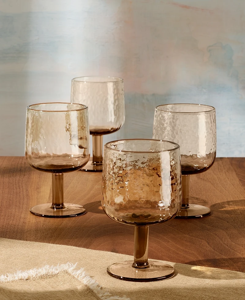 Oake Textured Wine Glasses, Set of 4, Exclusively at Macy's