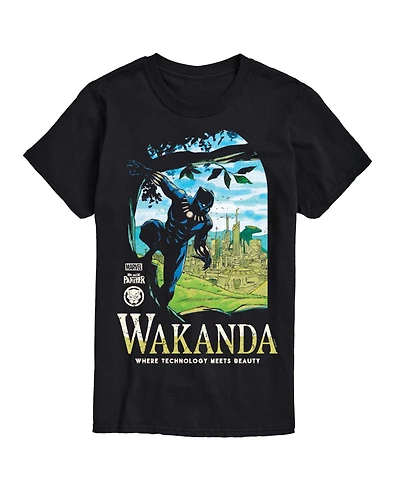 Airwaves Men's Black Panther Wakanda Short Sleeve T-Shirt