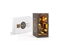 Hansilk Diy Book Nook Kit Diy Miniature House Kit Dollhouse Booknook Tiny House Decor 3D Wooden Puzzle Bookshelf Decor, Gifts (Museum of Astronomy