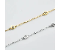 Cosmic Halo Bezel Classic Cubic Zirconia Bracelet