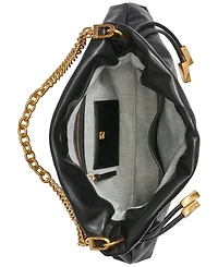 Donna Karan New York Southold Leather Clutch with Chain Strap