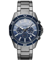 A|X Armani Exchange Men's Quartz Chronograph Gunmetal Stainless-Steel Watch, 44mm