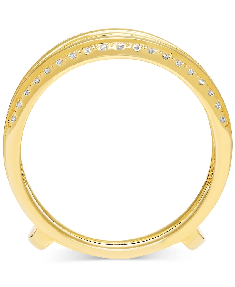 Diamond Asymmetrical Enhancer Ring Guard (1/2 ct. t.w.) in 14k Gold