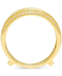 Diamond Asymmetrical Enhancer Ring Guard (1/2 ct. t.w.) in 14k Gold