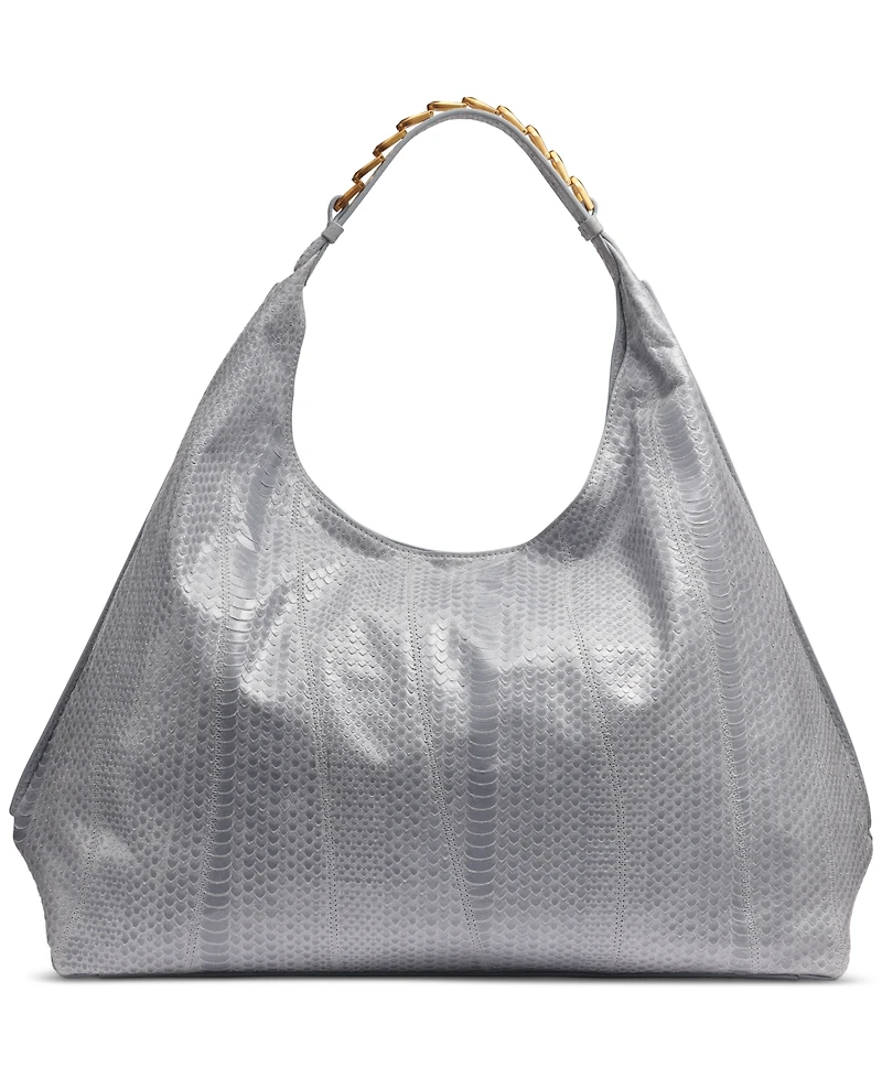 Donna Karan New York Bellmore Extra Large Skipper Snake Hobo with Bezel Strap