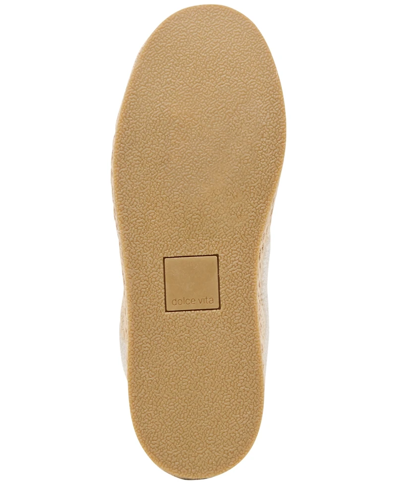 Dolce Vita Women's Notice Beaded Lace-Up Low-Profile Espadrille Sneakers