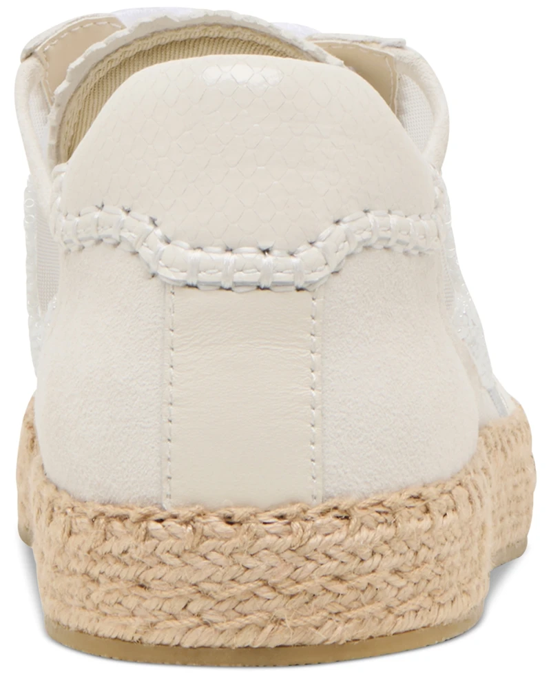 Dolce Vita Women's Notice Beaded Lace-Up Low-Profile Espadrille Sneakers