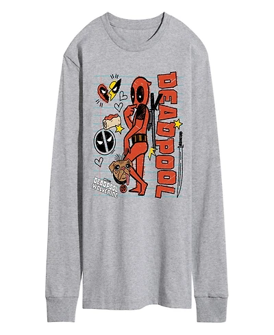 Airwaves Men's Deadpool and Wolverine Long Sleeve T-Shirt