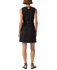 Levi's Women's Vianna Denim Button-Front Vest Dress
