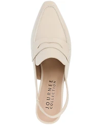 Journee Collection Women's Amory Tailored Kitten Heel Slingback Pumps