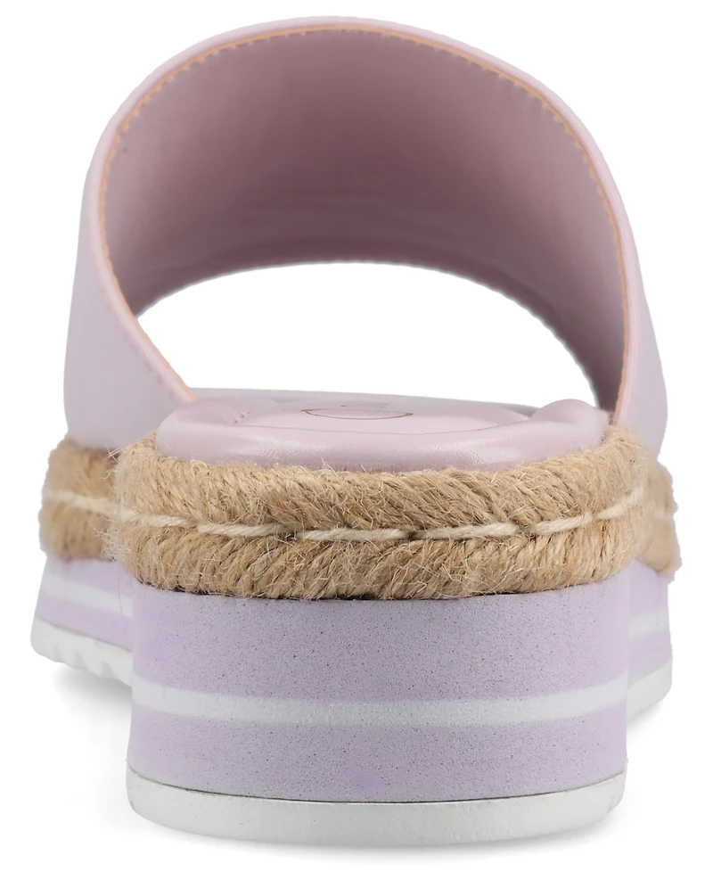 Journee Collection Women's Rosey Espadrille Platform Wedge Sandals