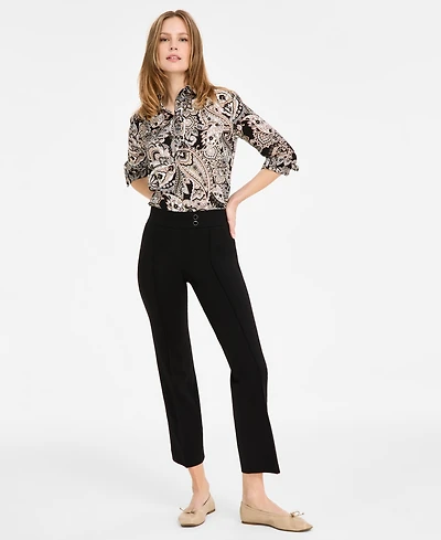 Jones New York Women's Pintucked Pull-On Pants