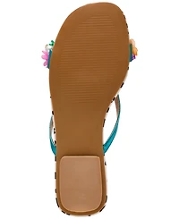 Betsey Johnson Women's Avin Strappy Novelty Slide Sandals