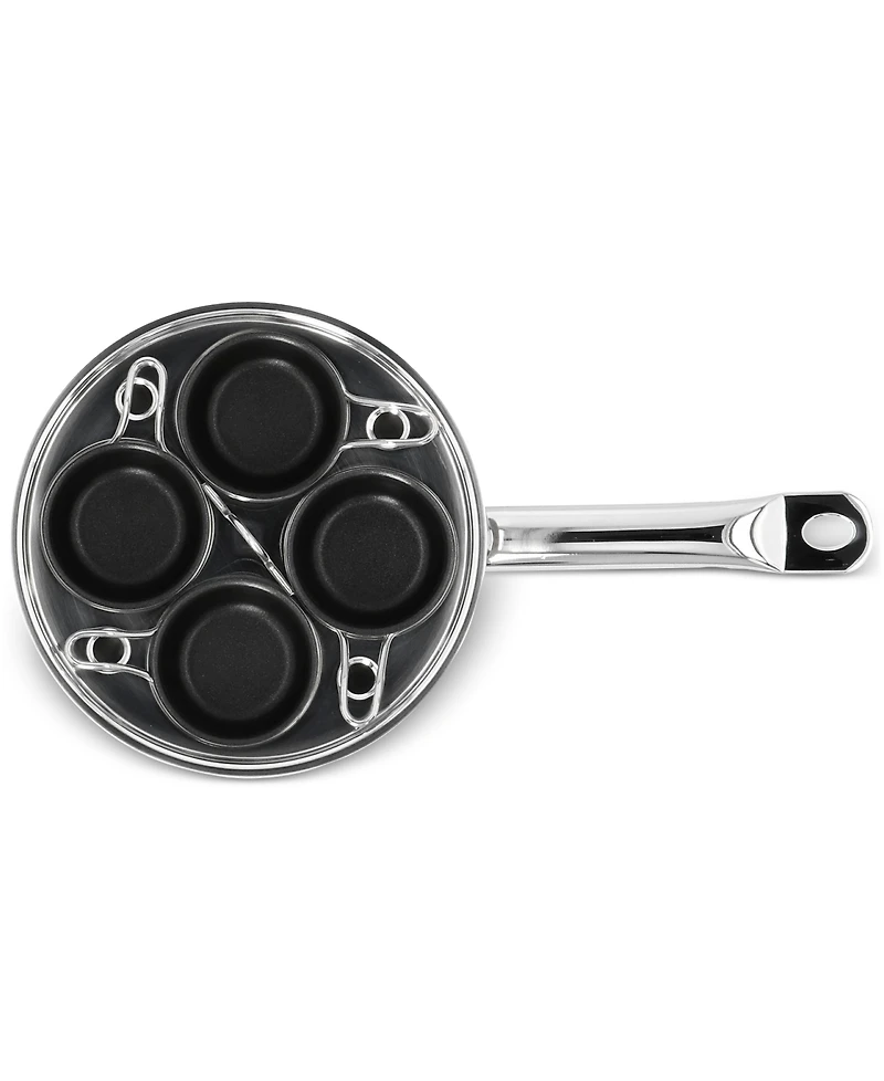 Demeyere 4-Cup Stainless Steel Egg Poacher Set