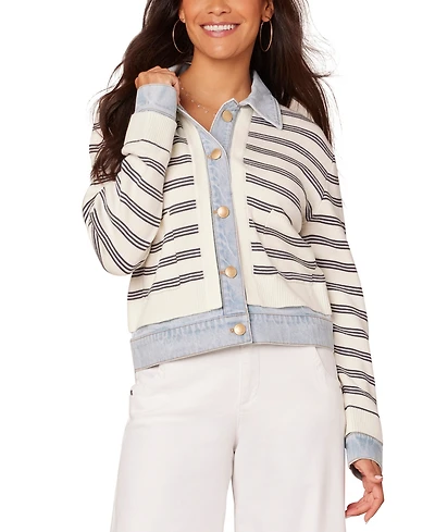 Democracy Women's Mixed Media Layered Jacket