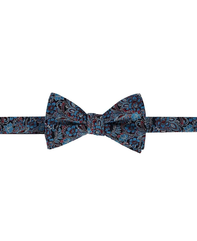 Trafalgar Men's Enzo Exploded Floral Silk Bow Tie