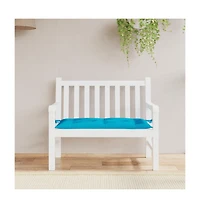 Garden Bench Cushion Light Blue 39.4"x19.7"x2.8" Oxford Fabric