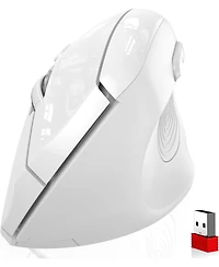 memzuoix Ergonomic Mouse Wireless,2.4G Optical Cordless Mice with 800/1200/1600 Dpi,Vertical Computer Wireless for Laptop, Mac,Pc,Desktop (for R