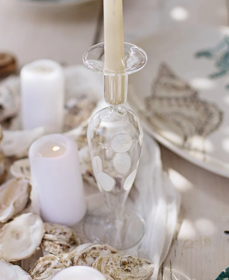 Vietri Drop 9.5" Candlesticks, Set of 2