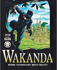 Airwaves Men's Black Panther Wakanda Short Sleeve T-Shirt