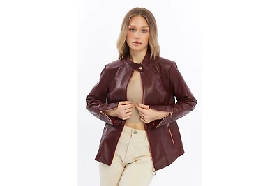 Furniq Uk Women's Leather Jacket