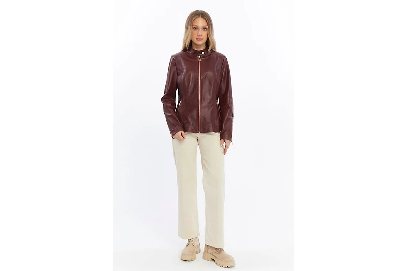 Furniq Uk Women's Leather Jacket